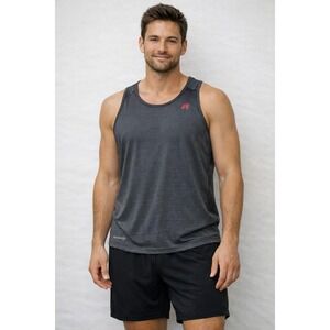 Russell Athletic Men's Gray Dri Power Tank Top Sleeveless Workout Gym Shirt